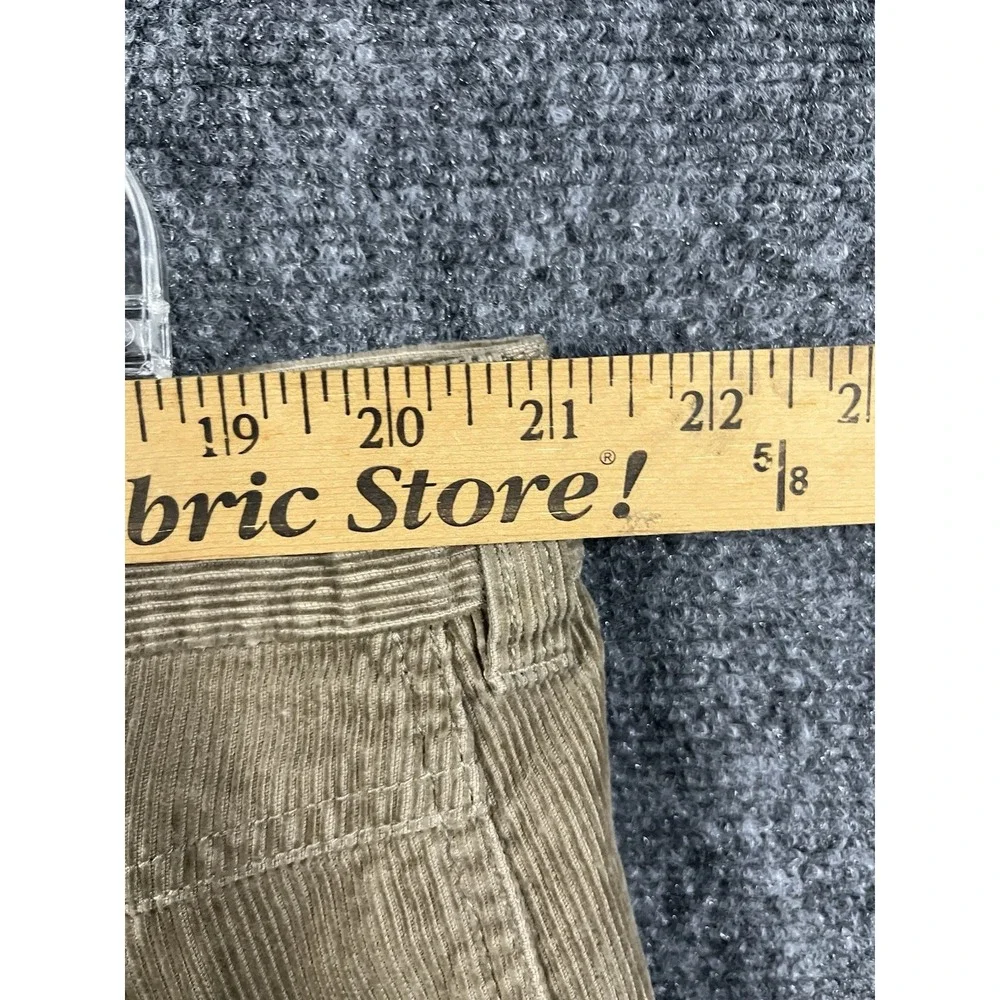 VIA‎ CORTESA Mens Tan Corduroy Cargo Pants Relaxed Fit Size 42x30 Straight Leg